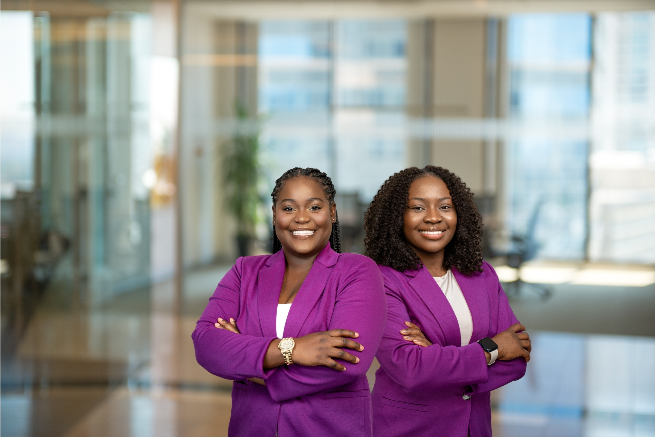 GSSR bookkeeping team in office lobby